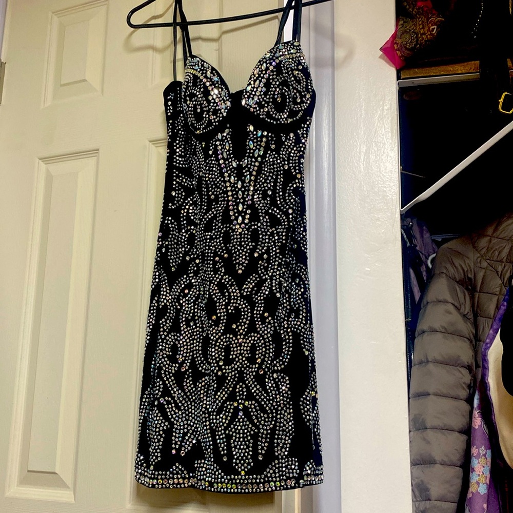 Rhinestone covered dress